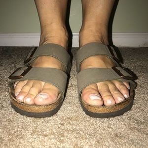 Olive Green Birkenstocks